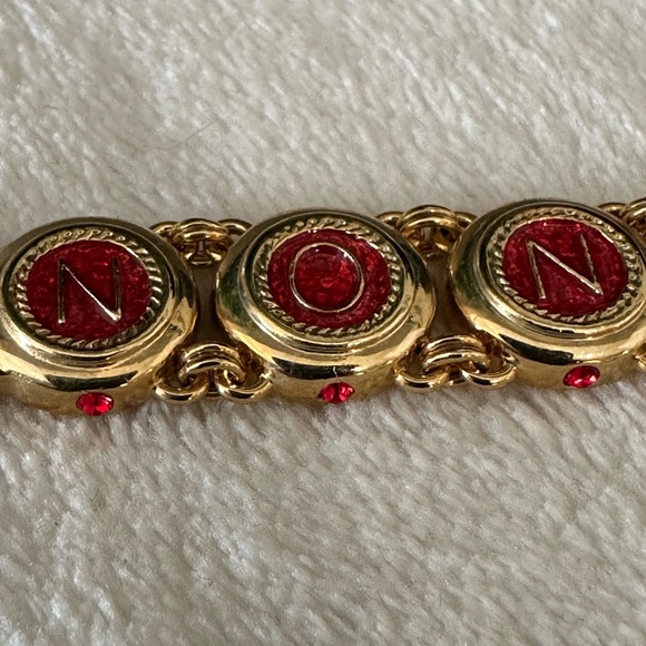 JBK Camrose & Kross ❤️ Red and Gold Wedding Bracelet - Picture 3 of 5